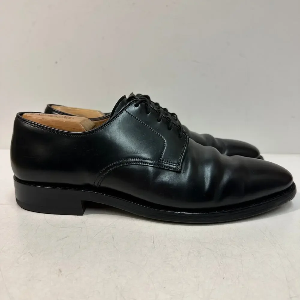 NEW HEELS Crockett & Jones Black Shell Cordovan Derby England UK 10 D US 11 C